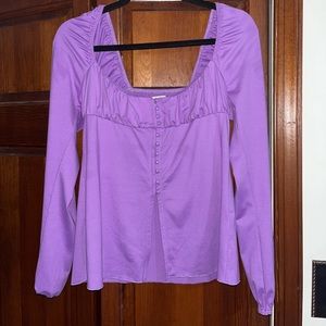 Purple - long sleeve - fairycore - urban outfitters - top - small